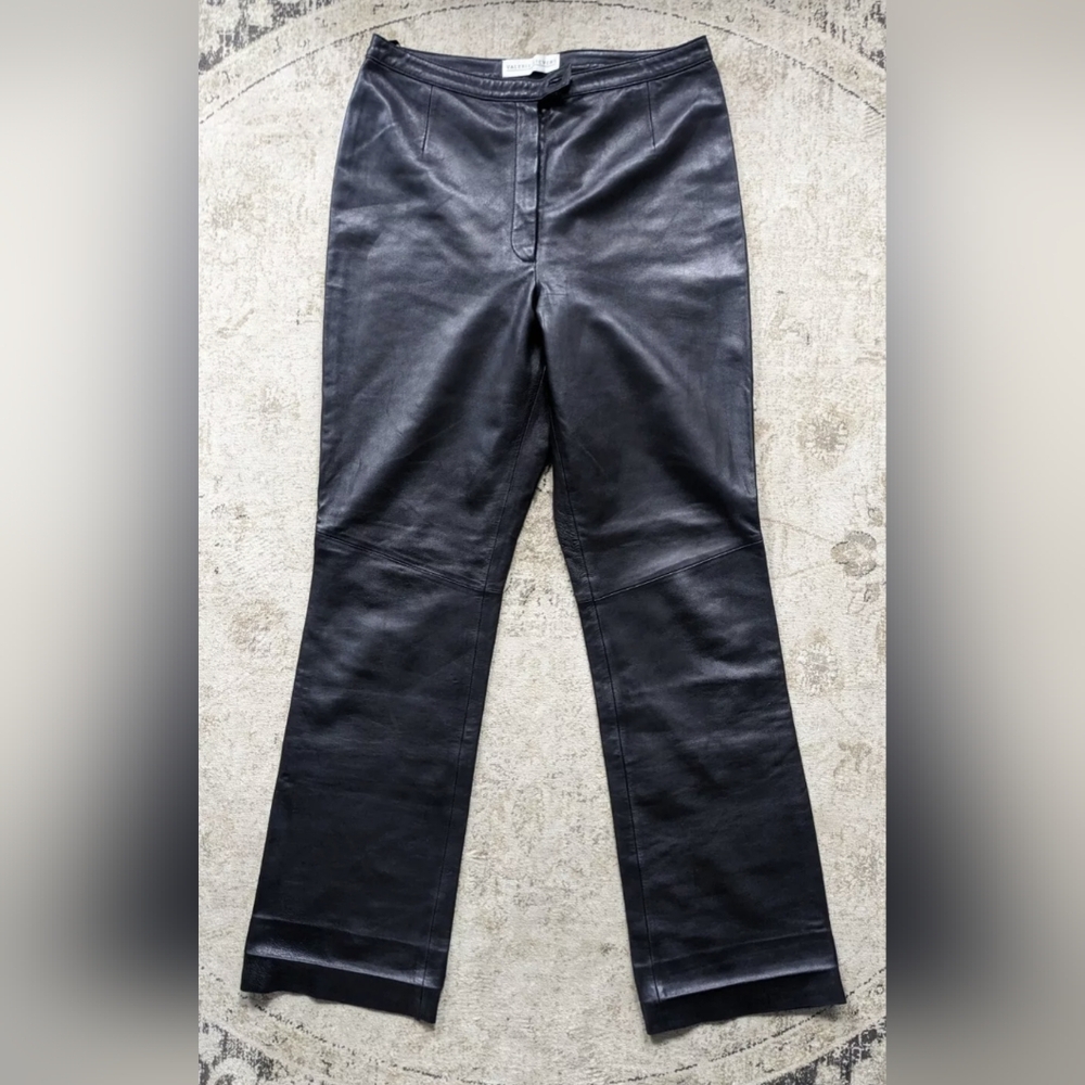 Valerie Stevens Women's Black Leather Pants Size 8